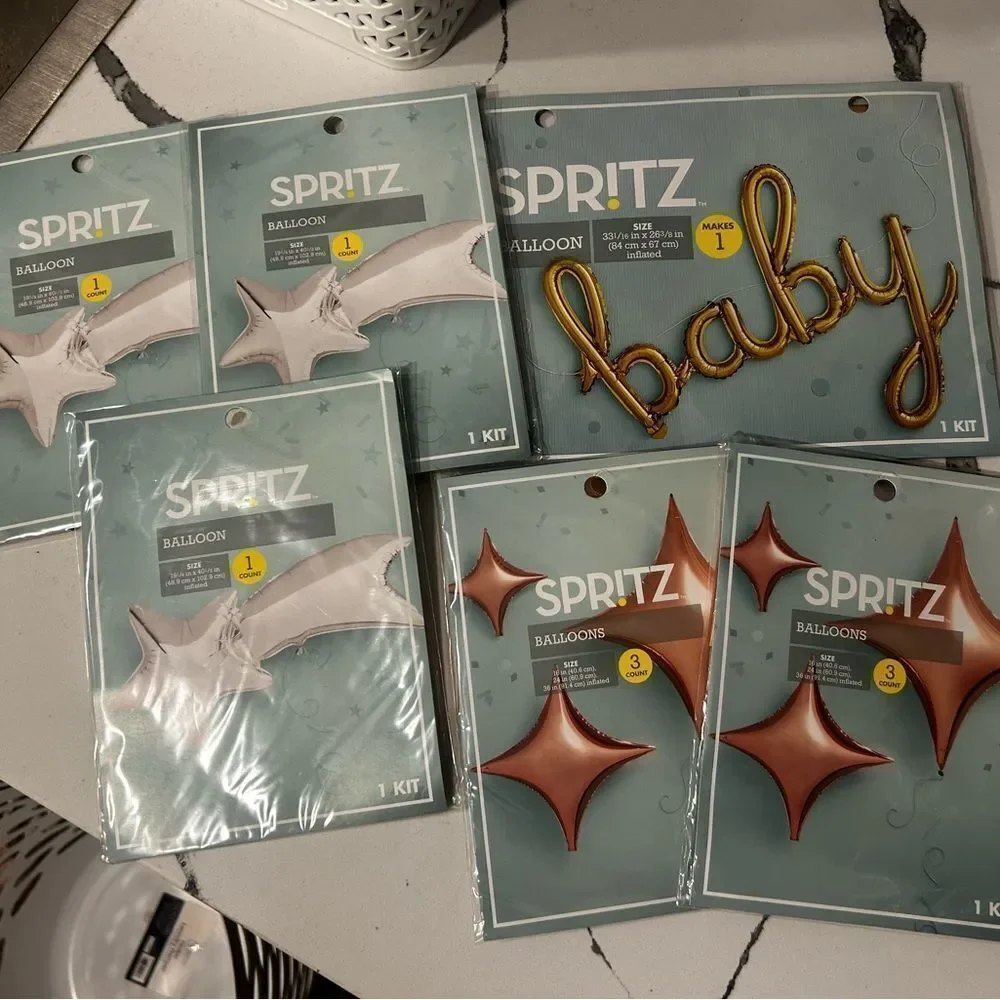 Spritz Foil Baby Balloon Bundle Set